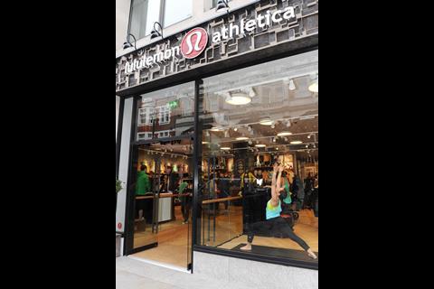 The Covent Garden store is Lululemon's first in Europe